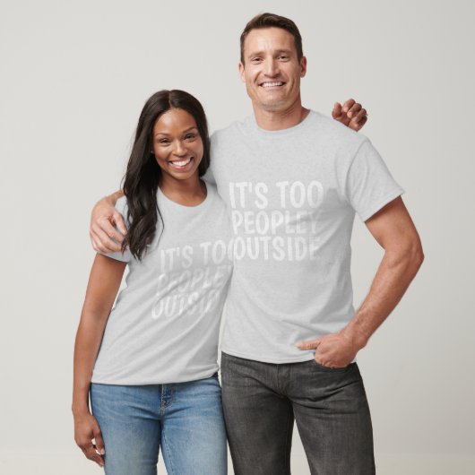 外に出るのは人が多すぎて嫌 Tシャツ (ユニセックス)