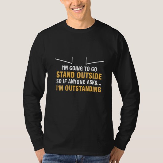 外に出る女頼だ。 Tシャツ (正面)