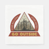 外に出る スタンダードランチョンナプキン (正面)