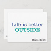 外に出ればもっと幸せになれる ポストカード (正面/裏面)