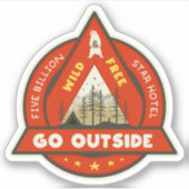 外に出カスタムるビニールのシール シール (正面)