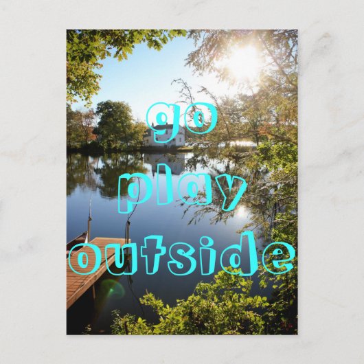 外に出遊る ポストカード (正面)