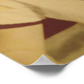 外に座っている女性 ポスター (角)