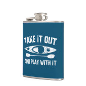 外に持ち出し遊てカヤックで フラスク (左)