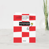 外に雪だるまがいる シーズンカード (裏面)