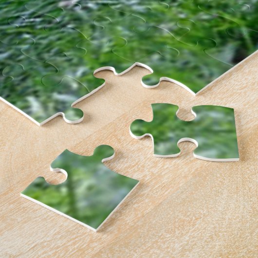 外のキスをする草の上のシカ ジグソーパズル (側面)