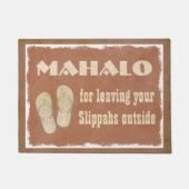 外のスリッ離れパのためのマハロ ドアマット (正面)