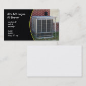 外のヒートポンプの保証おり 名刺 (正面/裏面)