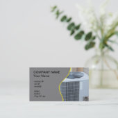 外のヒートポンプ 名刺 (スタンド正面)