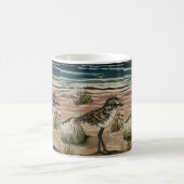 外のマグを覗き込む コーヒーマグカップ (中央)