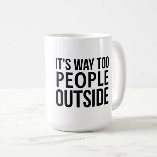 外の人々への名前をカスタムするマグ コーヒーマグカップ (正面右)