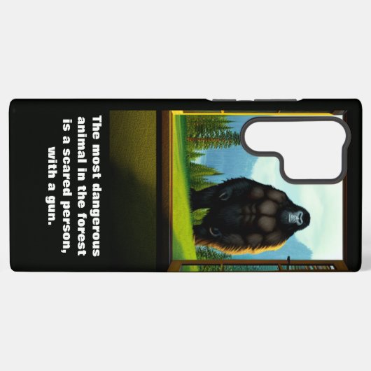 外の大きな足 SAMSUNG GALAXYケース (裏面横)