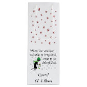 外の天気は恐ろしいし、ワインは楽しい ワインギフトバッグ (正面)