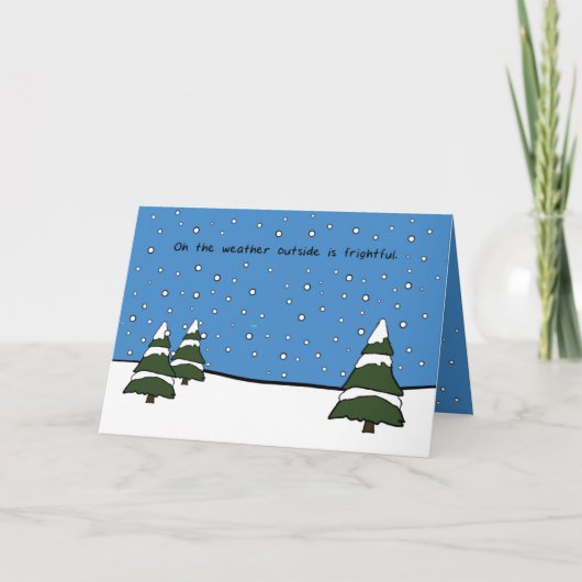 外の天気は恐ろしいカードだ シーズンカード (正面)