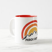 外の平和 ツートーンマグカップ (正面左)