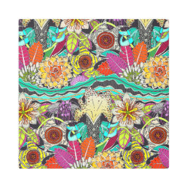 外の庭の夜陰 メタルプリント