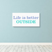 外の方が人生は好い キャンバスプリント (インサイチュ (ウッドフロア))