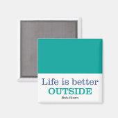 外の方が人生は好い マグネット (正面/裏面)