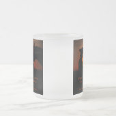 外の方が何かある フロストグラスマグカップ (中央)