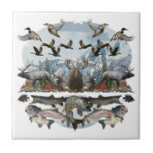 外の生命 タイル (正面)