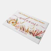 外の銀行の生活は良い、歓迎 ドアマット (アングル)