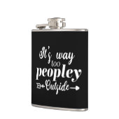 外は人が多すぎるタイポグラフィ フラスク (左)