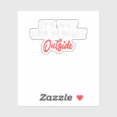 外は人が多すぎる シール (シート)