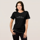 外は人が多すぎる トライブレンドTシャツ (正面全面)