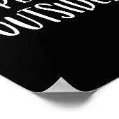 外は人が多すぎる ポスター (角)