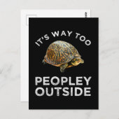 外は人が多すぎる ポストカード (正面/裏面)