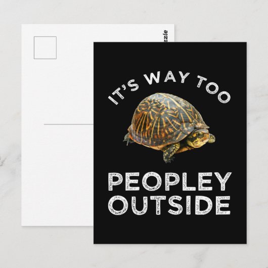 外は人が多すぎる ポストカード (正面/裏面)