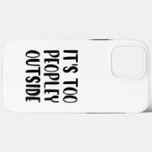 外は人が多すぎる Case-Mate iPhoneケース (裏面 (横))