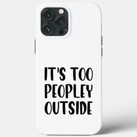 外は人が多すぎる Case-Mate iPhoneケース (裏面)