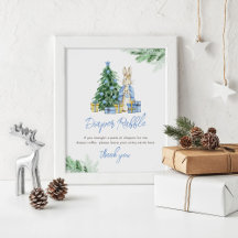 外は冷たいベビーおむつラッフルサイン