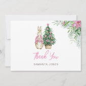 外は冷たいベビーサンキューカード 招待状 (正面)