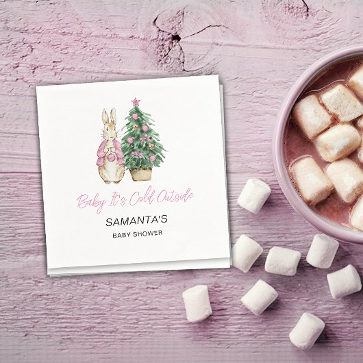 外は冷たいベビーナプキン スタンダードカクテルナプキン