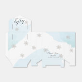 外は冷たい青い水色のベビーシャワー フェイバーボックス (折り畳みなし)