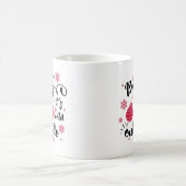 外は寒いよ かわいいミトン 冬 コーヒーマグカップ (中央)