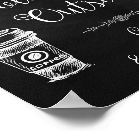 外は寒いよ ウェディングサイン ポスター (角)