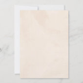 『外は寒いよ』冬の花を飾ったウインター ブライダルシャワー 招待状 (裏面)