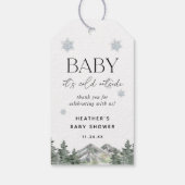 外は寒いよ 赤ちゃん歓迎のシャワーパーティー ギフト ギフトタグ (裏面)
