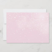 外は寒いゾウ冬の女の子の赤ちゃんシャワー 招待状 (裏面)