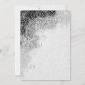 外は寒い松コーン赤ちゃんシャワー 招待状 (裏面)