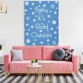 外は寒い キャンバスプリント (インサイチュ (リビング))