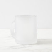 外は寒い フロストグラスマグカップ (正面左)