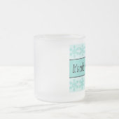 外は寒い フロストグラスマグカップ (中央)