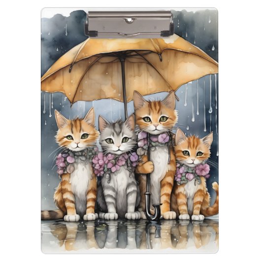 外は雨が降っていたので、母猫はhと呼んだ クリップボード (正面)