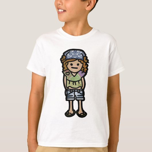 外へ得て下さい! Tシャツ (正面)