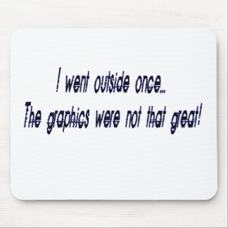 外へ行きました マウスパッド