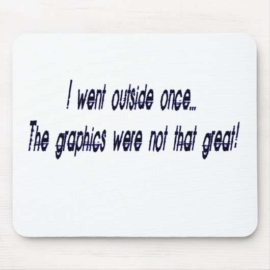 外へ行きました マウスパッド (正面)